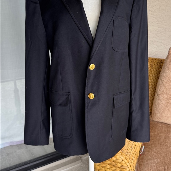 Loro Piana Brooks Brother Blazer Women’s Medium / Large Size 20 Black - Picture 4 of 15